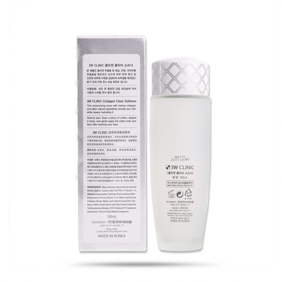 sinai.vn-Nước Hoa Hồng Dưỡng Trắng Da 3W Clinic (Trắng) (150 ml)