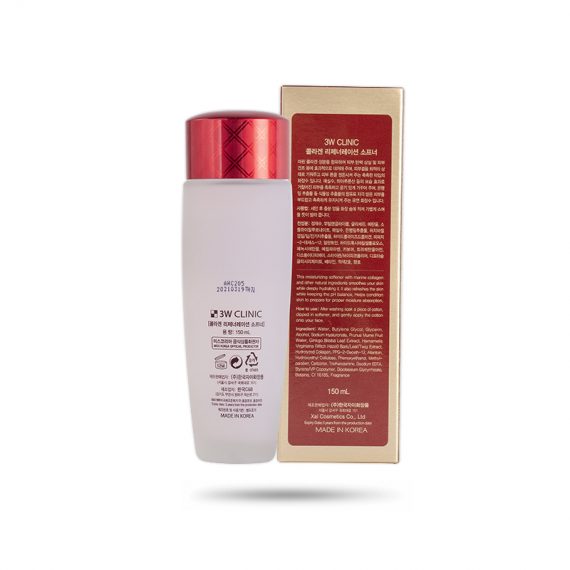 sinai.vn-Nước Hoa Hồng Tái Tạo Da 3W Clinic (Đỏ) (150 ml)