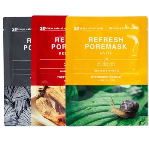 Bộ 10 Mặt Nạ Dưỡng Trắng Chống Nhăn Tinh Chất Ốc Sên Mersenne Beaute (25g/miếng)