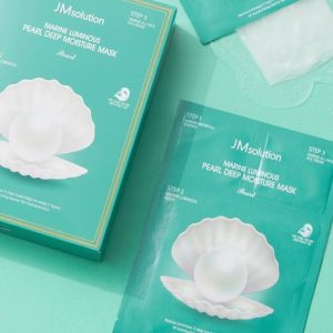 Hộp 10 Mặt Nạ Dưỡng Trắng Cân Bằng Độ Ẩm Da 3 Bước Từ Ngọc Trai Đen Biển JMsolution