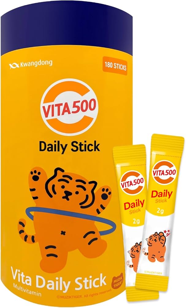 Hộp 100 Gói Stick Vitamin C 500mg Kwangdong (2g/Gói)