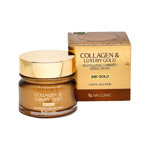 Kem collagen và vàng 24K 3W Clinic Collagen & Luxury Gold Cream dưỡng trắng da, ngăn ngừa lão hoá 100ml